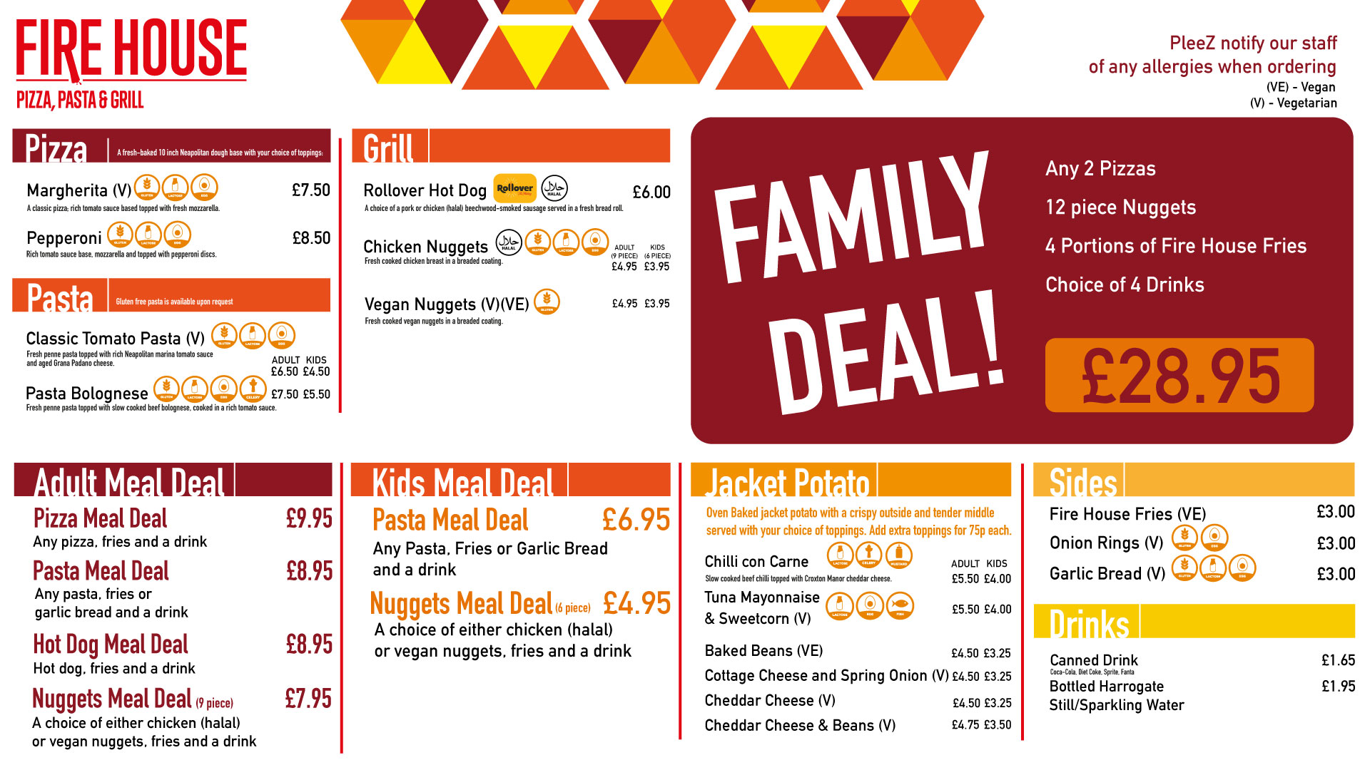Firehouse menu halfterm website